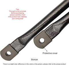 34.6″/88Cm Garden Swing Replacement Rods, Bronze Metal round Rods for Hanging