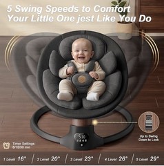 Columpio Para Bebé Fasonbaby,columpio Eléctrico Con 10 Melodías Preestablecidas