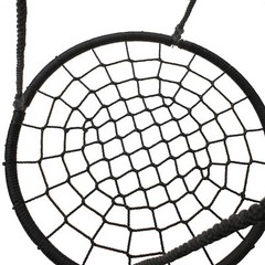 40″ Diameter Kids Saucer Tree Swing Set with PE Rope Backyard Outdoor Black