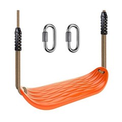 BeneLabel Non-Slip Swing Seat with Adjustable Rope and Carabiners – Heavy Dut…