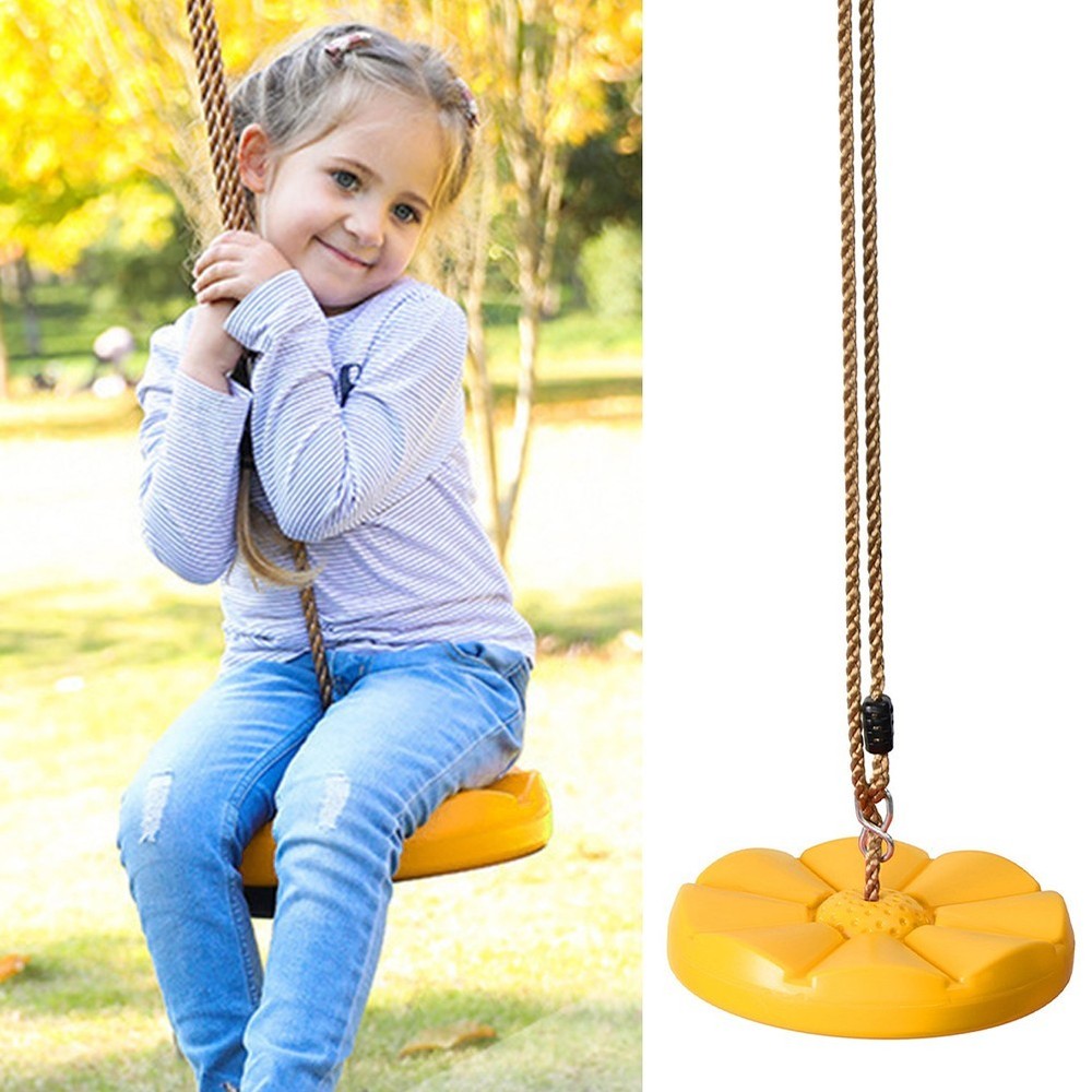 Kids Disc Swing Hanging Seat Outdoor Garden Playground Tree Rope Swing Chair