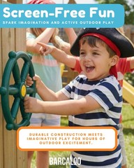 Playground Kids Steering Wheel Toy – Outdoor Playhouse Toys Plastic Pirate Sh…