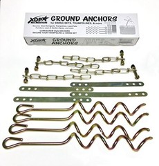 70113 Swing Set, Trampoline, & Patio Furniture Metal Ground Anchor Kit Hardware