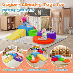 6-Piece Soft Foam Climbing Blocks for Toddlers & Babies – Indoor Baby Climbing T