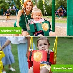 Adjustable Toddler Swing Cushion – One-Hand Install, Non-Slip, Waterproof Bot…
