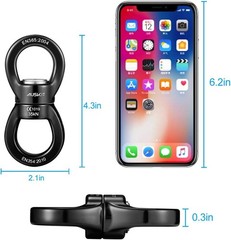 Twist Lock Black Swing Swivel, Tangle-Free Rotation