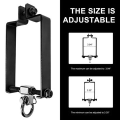 Heavy Duty Swing Hangers with 180° Snap Hooks Metal Swingset Accessories Swin…