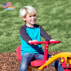 Spinning Teeter Totter Impact Absorbing Kids Playground Equipment