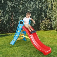DOLU Big Water Slide – Colorful Plastic Outdoor Water Slide, Attach to Garden…