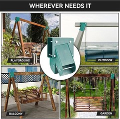 A-Frame Middle Swing Set Bracket Kit, Wood Swing Hardware for Outdoor Playground