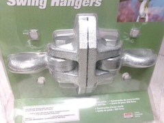 SwingNSlide Playset TB1500 Heavy Duty Swing Hangers 2 Pack 350lb Galvanized BNIB
