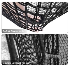 Jalunth Kids Playground Play Safety Net – Climbing Cargo Net (6.5′ X 9.8′)
