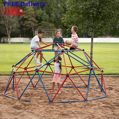 60″ Climbing Dome Outdoor Jungle Gym Playground Steel Kids Backyard Play Center