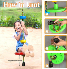Tree Swing for Kids Backyard Single Disc Rope Climbing Swing Seat for Tree Indoo