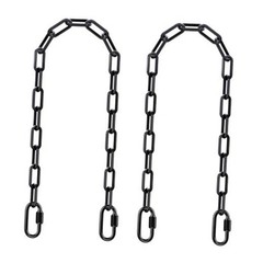 2 Pack 40 Inch Hanging Swing Chain with 4 Carabiners, 1000LB 40″ (2 Pcs) Black