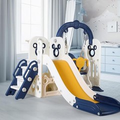 Kids Slide and Swing Set, Sturdy Toddler Slide Climber Indoor Outdoor Playground