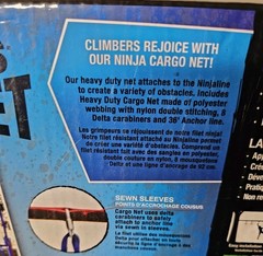 **NEW**Ninja Net “Slackers” Kids Extreme Outdoor Climbing Obstacle