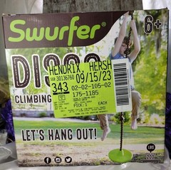 Swurfer Disco 3-in-1 Outdoor Swing Sit, Stand, Climb for Ages 6+ New Open Box
