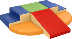 6-Piece Soft PU Leather Foam Climbing Blocks for Toddlers Indoor Play Set