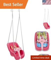 Ultimate Snug ‘n Secure Swing: 2-in-1 Design with Safety Straps – Up to 50 lbs
