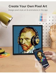 Pixoo-64 – Wifi Pixel Cloud Digital Frame with APP Control,64 X 64 LED Panel Dis