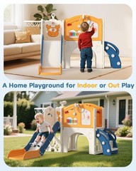 Toddler Slide Set, 13 in 1 Kids Indoor Slide for Toddler 1-3, Indoor Outdoor …