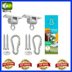 2 Heavy Duty Swing Hangers with Locking Hooks – Perfect for Playground & Patio