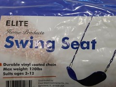 NEW Blue Swing Set Seat Vinyl Coated Chains 120lb Capacity Kids Playground