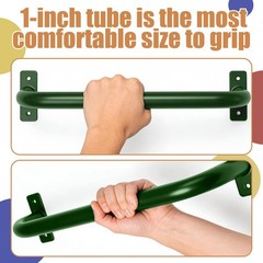 6 Pcs Green 17”Metal Playground Safety HandlesFor Indoor & Ourdoor