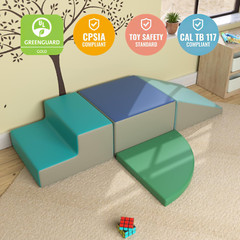 4 Pieces Kids Climbing Toys for Toddlers 1-3, Lightweight Couch Kids for Crawlin