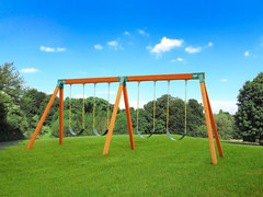 Classic Mkv DIY Swing Set Kit – Complete with Cedar Lumber, Easy 1-2-3 Brackets,