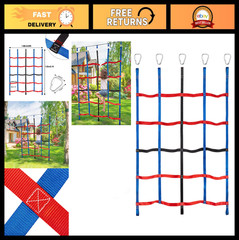 Kids Climbing Net for Outdoor Play, Cargo Net Playground Accessories, Jungle Gym