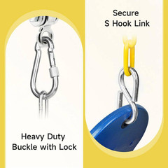 2-Pack Swing Seats with Coated Chains for Kids Adults, Swing Set Accessories W/