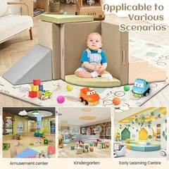 6-Piece Climbing Toys Indoor, Foam Climbing Toys for Toddlers, Soft Play Baby…