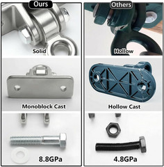 Swing Sets Brackets Heavy Duty – 2 A-Frame End Swing Set Brackets and 4 Swing Ha