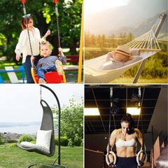 500Lbs Heavy Duty Spring Fits Hammock Chair Porch Swing Sandbag Hook