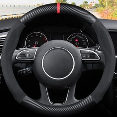 Ergocar Steering Wheel Cover Black Red