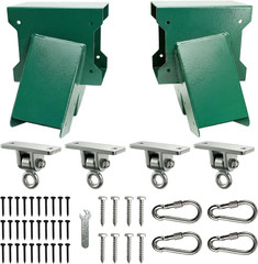 Swing Sets Brackets Heavy Duty – 2 A-Frame End Swing Set Brackets and 4 Swing Ha