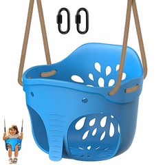 High Back Full Bucket Toddler Swing Seat, Heavy Duty Toddler Swing Set Access…