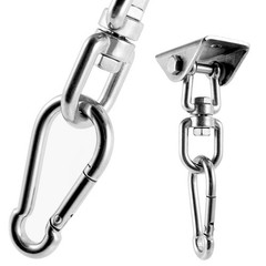 4 Pack Heavy Duty Swing Hangers Set, 1000 lbs Capacity 360°Rotate Stainless S…