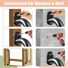 4 Pack 17”Metal Playground Safety Handles, Non-Slip Grab Bars for Kids Playse…
