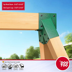 Stainless Steel Heavy Duty Swing Set Bracket Kit – 2 Pack with Hardware