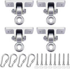 Swing Hangers Heavy Duty 4 Sets Playground Porch Wooden Hardware