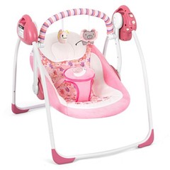 Baby Swings for Infants, Powered by Power Cord (Included) and Batteries for I…