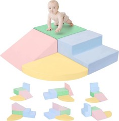 Educational 4-Piece Toddler Climbing Blocks – Soft, Safe, and Engaging Play
