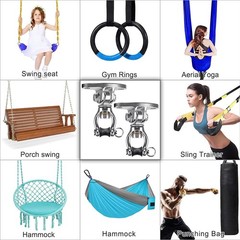 Silent Bearing Swivel Swing Hangers Stainless Steel Swing Hooks Ceiling Mount…