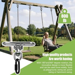Swing Hanger Ceiling Mount Heavy Duty Anti-Rust with 180° & 360° Bearings Pun…