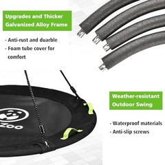 Tree Swing, Saucer Flying Swing for Kids, 900lbs Weight Capacity, with 40 Inch