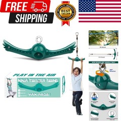 Swing Spins Set: 360° Handle Twist-Spin Flips Toy – Slackline Attachments Act…