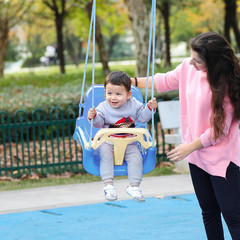 Toddler Swing, 3-In-1 Baby Swing Seat, Anti-Flip Snug & Secure Detachable Kids S